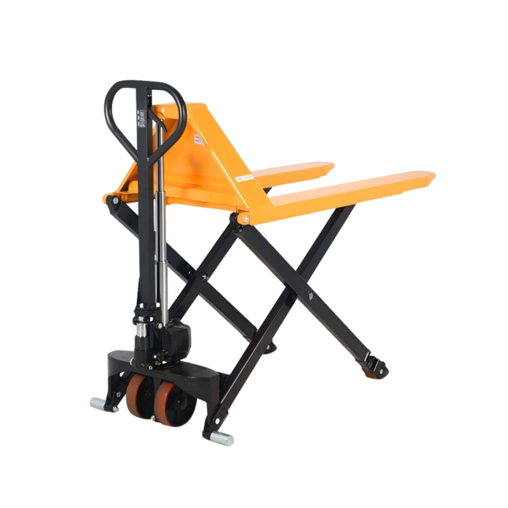 2200 lbs Manual High Lift Scissor Lift Pallet Truck_4Dock